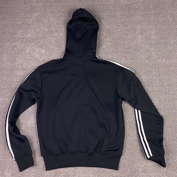 Vintage Adidas Full Zip Hooded Track Jacket Hoodie Men's Small Black Firebird - Picture 5 of 12